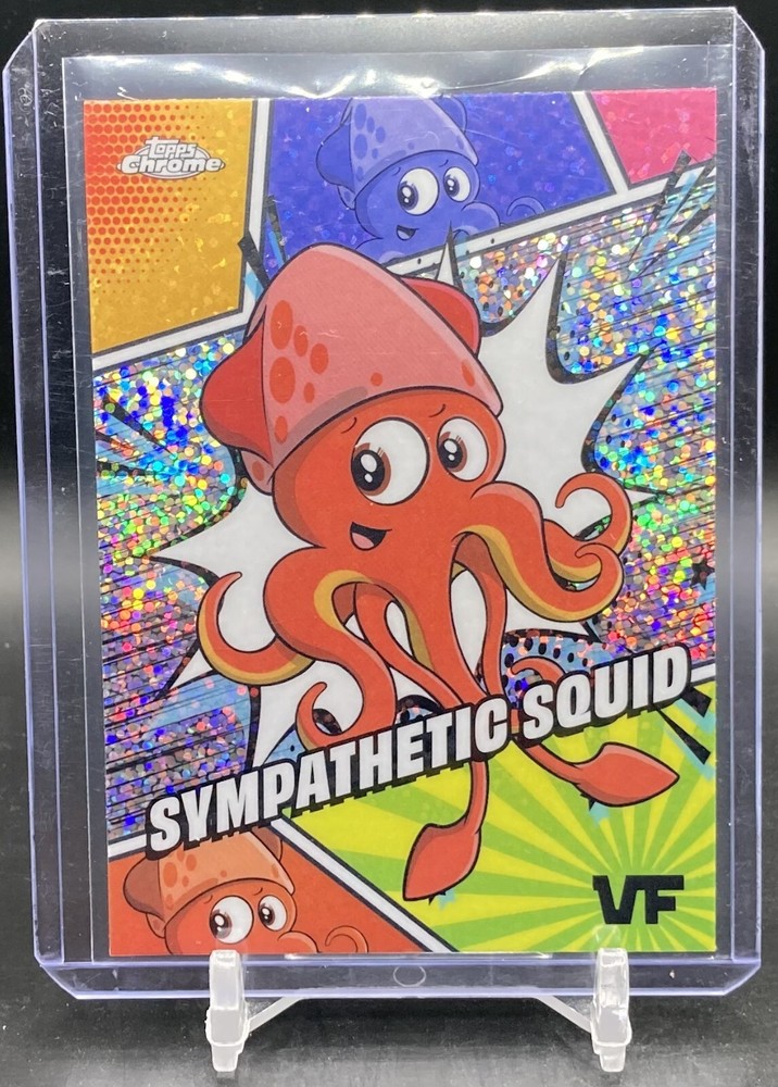 2025 Topps Chrome Veefriends Sympathetic Squid Manga Speckle
