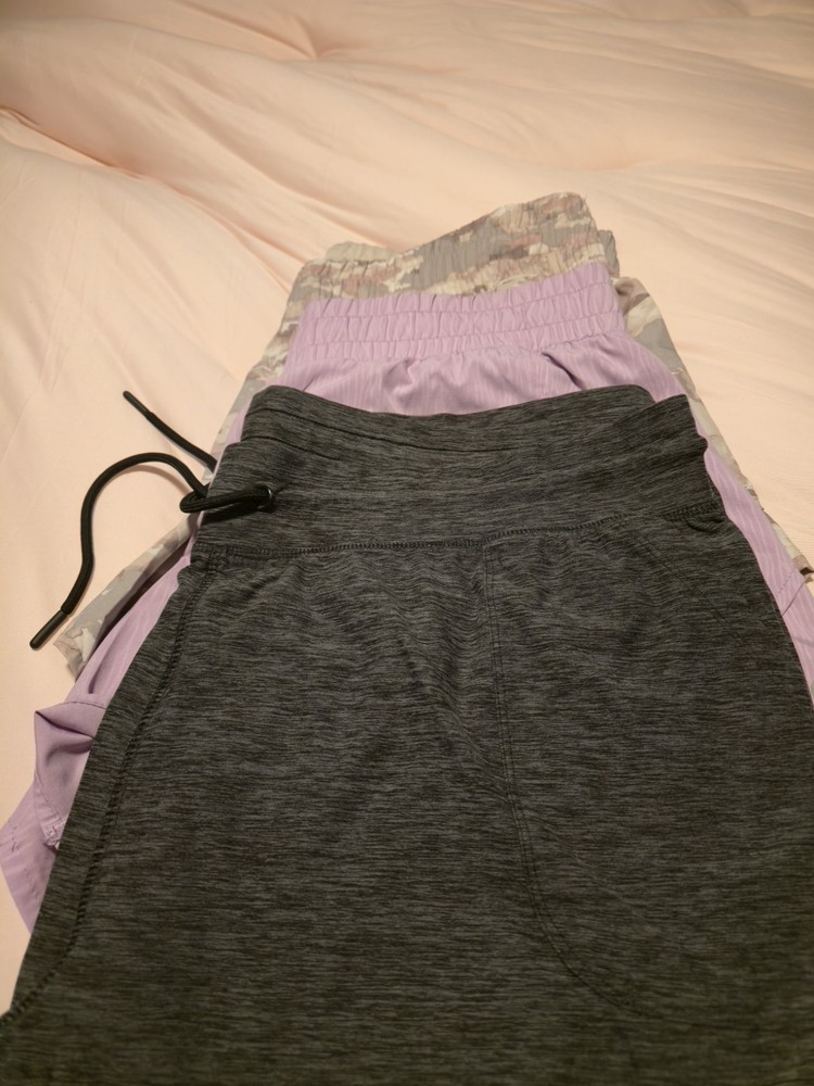 Avia & MTR Sports Plus Size Women's Athletic Shorts 3-Pack Gray Camouflage