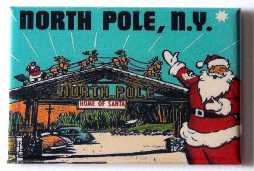 North Pole New York FRIDGE MAGNET travel souvenir