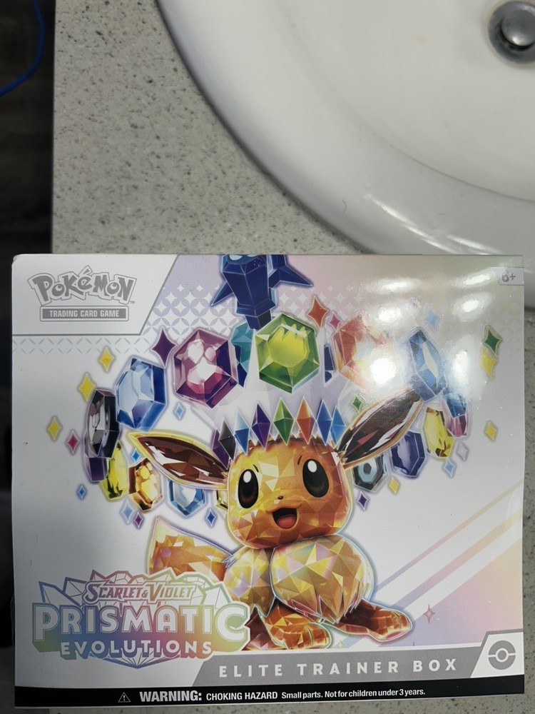 (SMALL RIP) Pokemon TCG Prismatic Evolutions Elite Trainer Box ETB Sealed