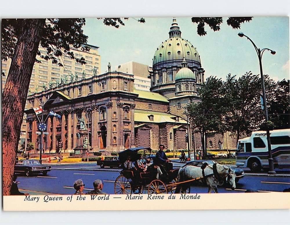 Postcard Mary Queen of the World St. James Cathedral Montréal Quebec Canada