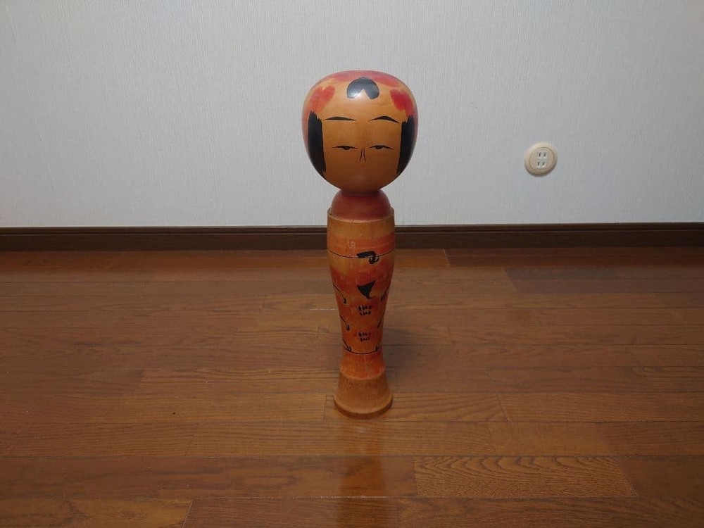 Kokeshi Doll Traditional Wooden Handmade Toy 52cm Unique Vintage Collectible