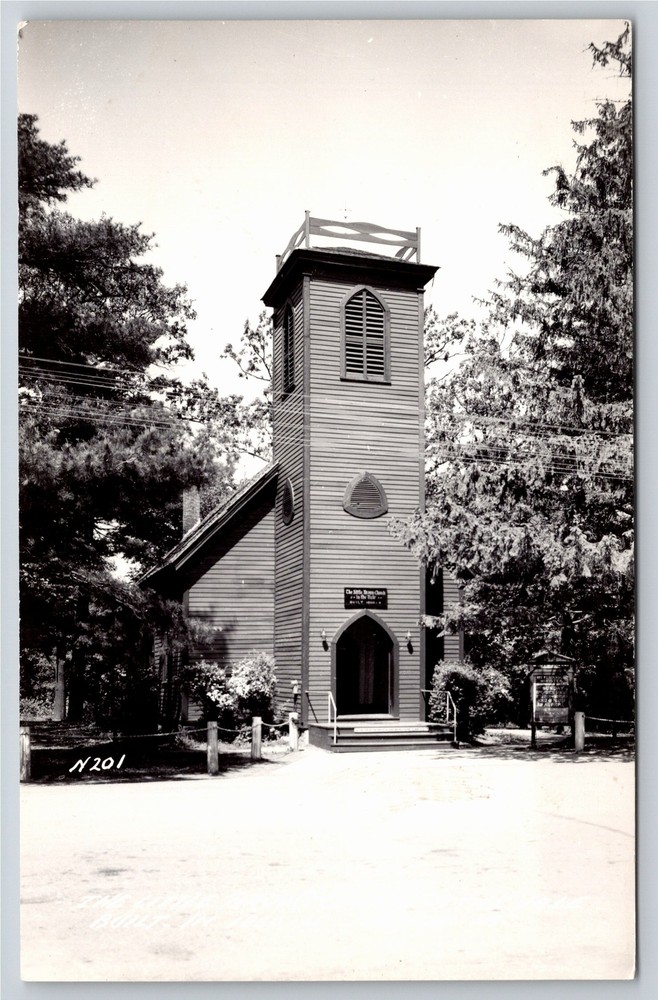 RPPC~Nashua Iowa~Little Brown Church in the Vale~Real Photo Postcard