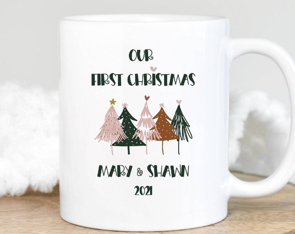 Our First Christmas Mug Christmas Gift For Couple Gift For Girlfriend New Couple
