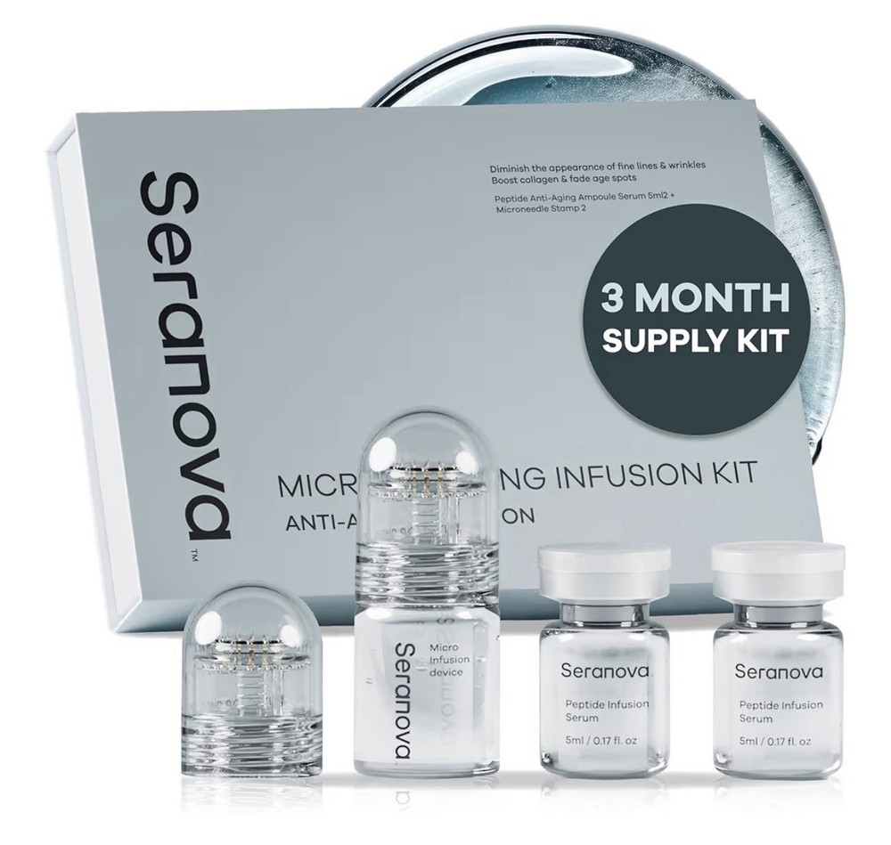 Seranova Micro Infusion System for Face & Neck 0.05mm Stamp with Hyaluronic A...