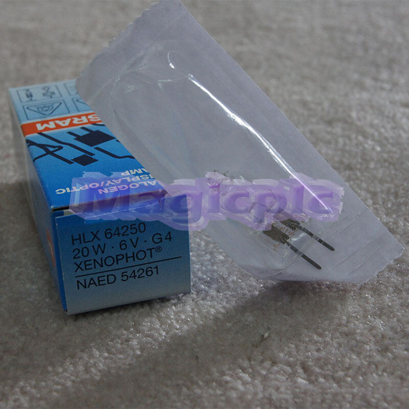 1PCS Osram Microscope Lamp HLX 64250 6V20W G4 XENOPHOT Optical Instrument Bulb