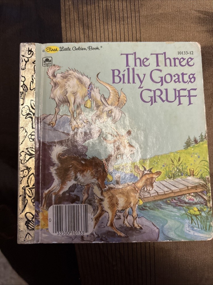 Three Billy Goats Gruff Ellen Rudin Little Golden Book 1982 Western Publishing