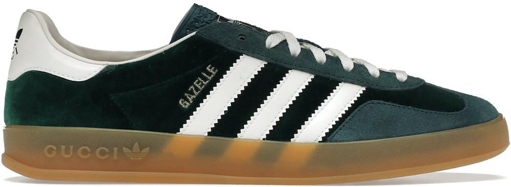 [Luxury] ADIDAS x GUCCI GAZELLE GREEN MEN'S SHOES - MADE IN ITALY - 2 WEEK SHIP