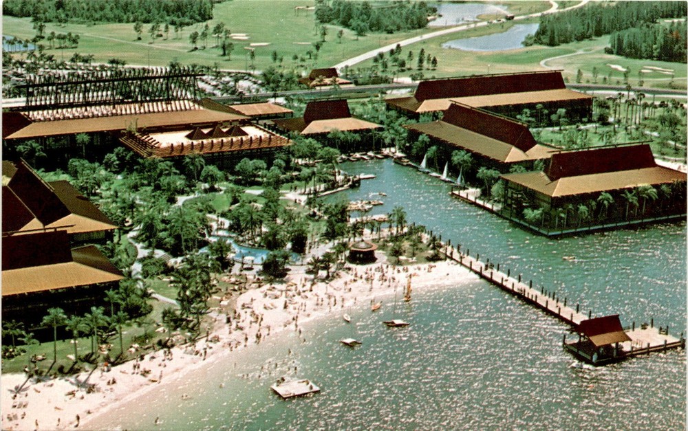 Walt Disney World, Magic Kingdom, Polynesian Village, Seven Seas Postcard