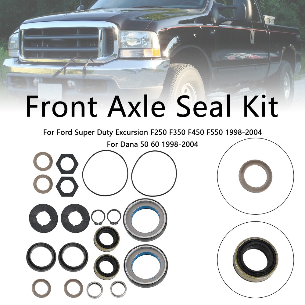 Ford Excursion F250 F350 1998-2004 Front Axle Seal & Thrust Washer Kit