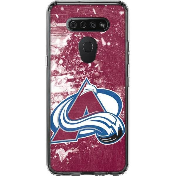 NHL Colorado Avalanche LG K51/Q51 Clear Case - Colorado Avalanche Frozen