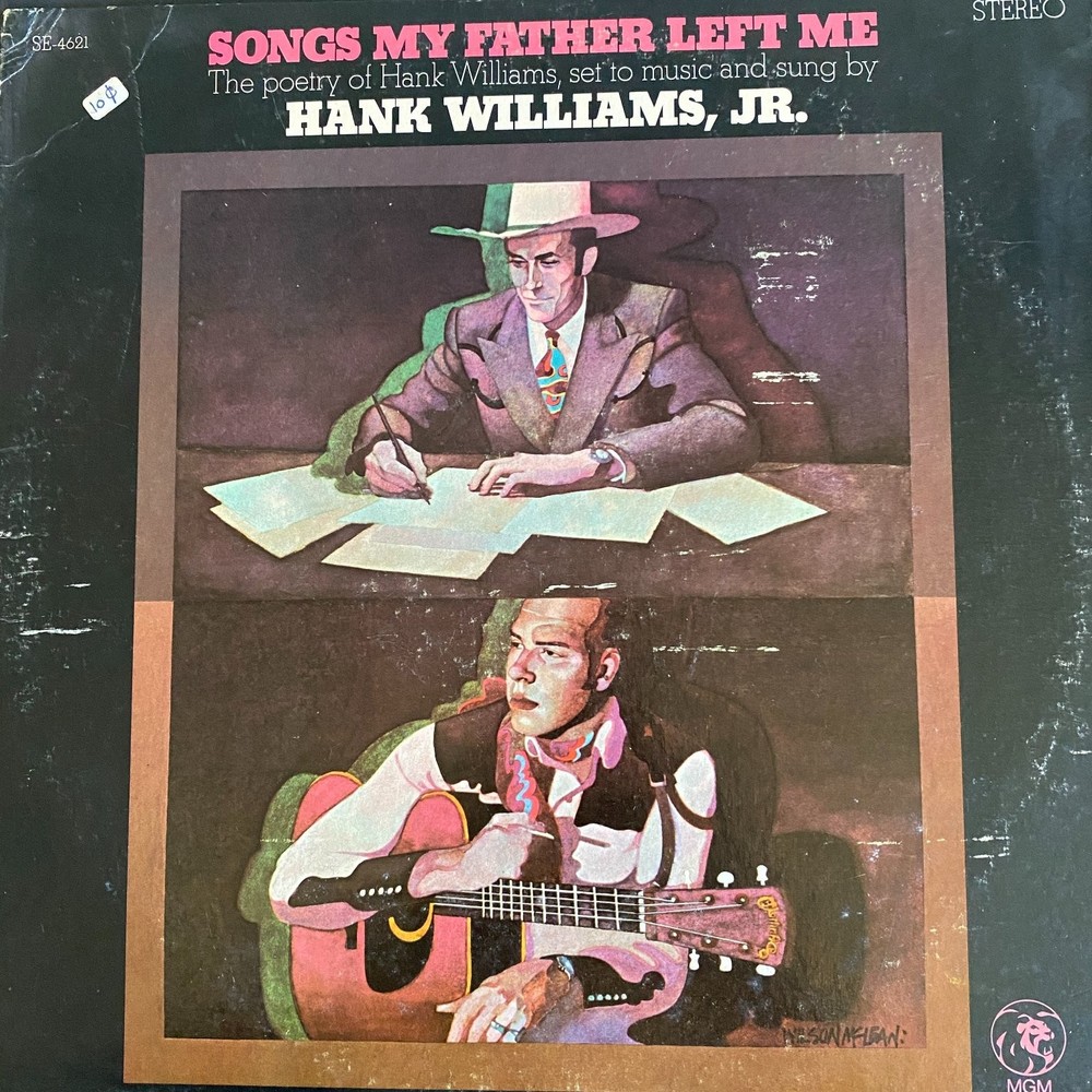 Hank Williams, Jr. – Songs My Father Left Me LP Record 1969 MGM Country Stereo