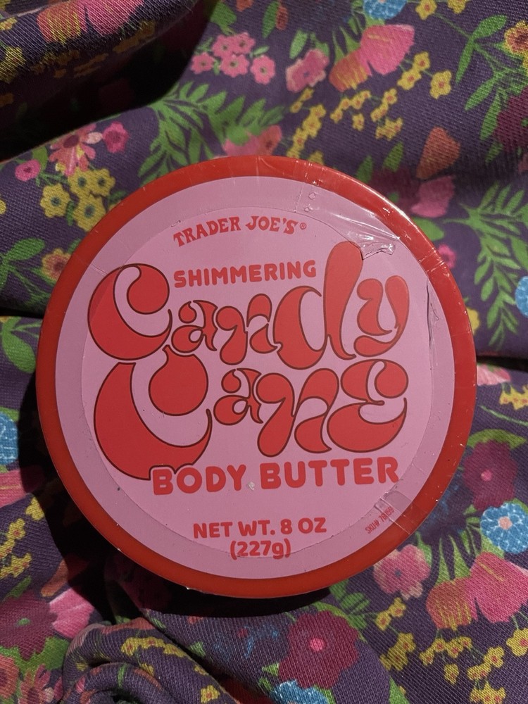 Trader Joes Candy Cane Peppermint Shimmering Whipped Body Butter 8 oz