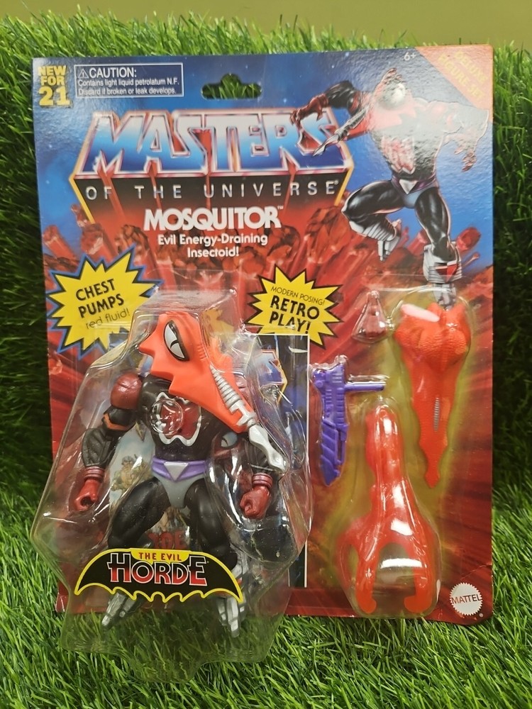 Masters of the Universe Origins Mosquitor Deluxe MOTU Action Figure with Blood Pump Feature  