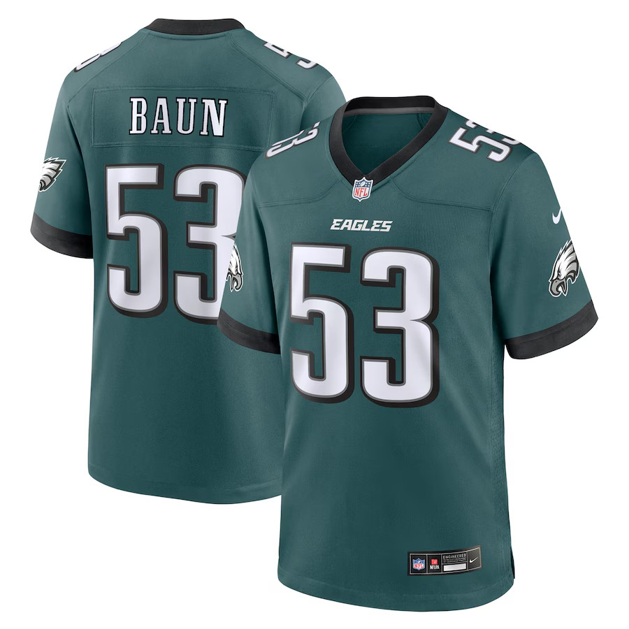 NWT Men's #53 Zack Baun Midnight Green Game Jersey Limited Stitched