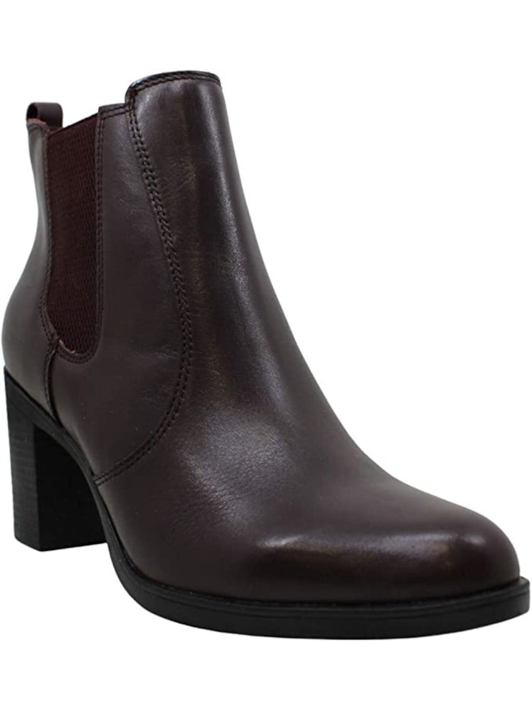 GIANI BERNINI Womens Burgundy Gore Korma Almond Toe Block Heel Booties 11 M