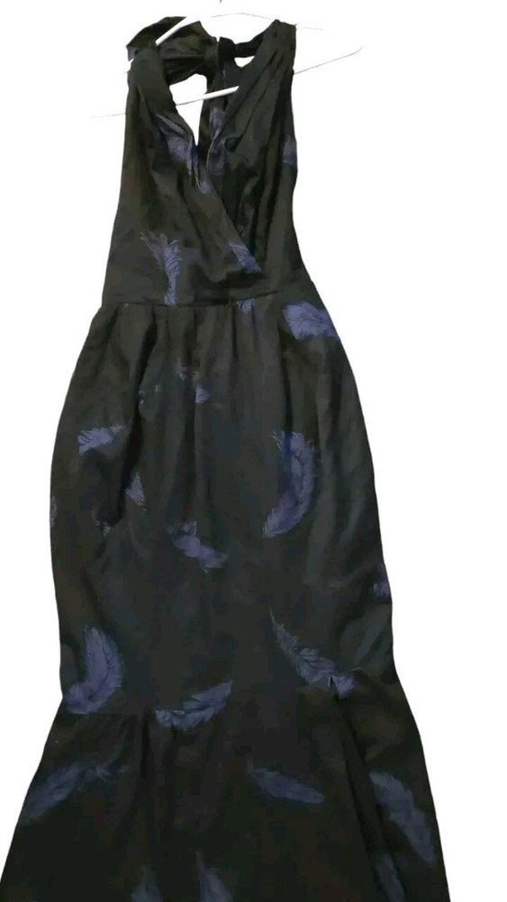 Marc Jacobs Gown Size 6 Witchy Vampire Goth Purple Feather Halloween Dress