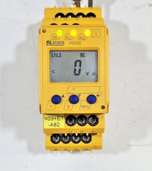 BENDER VMD420 VMD420-D-2 Voltage Monitor Art-No B93010006 D238 V2.01 250VAC USED
