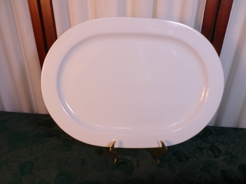 Elegant Spal Lisboa White Oval Block Serving Platter