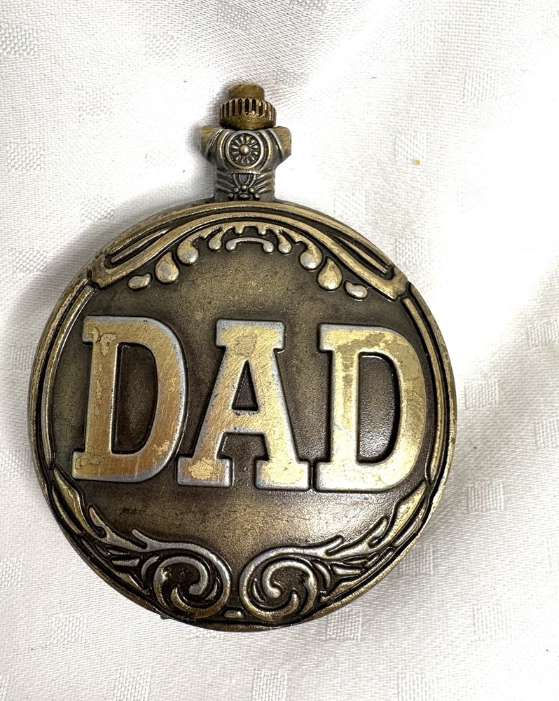 Vintage Quartz Analog DAD Pocket Watch 2.5