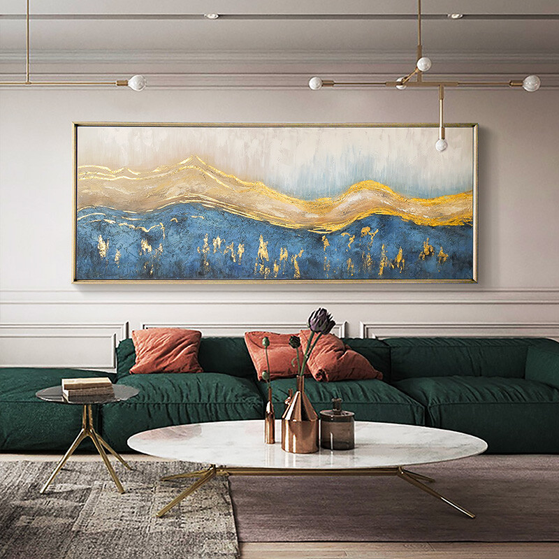 Modern Minimalist Pure hand-painted Oil Painting Abstract Decorative Painting