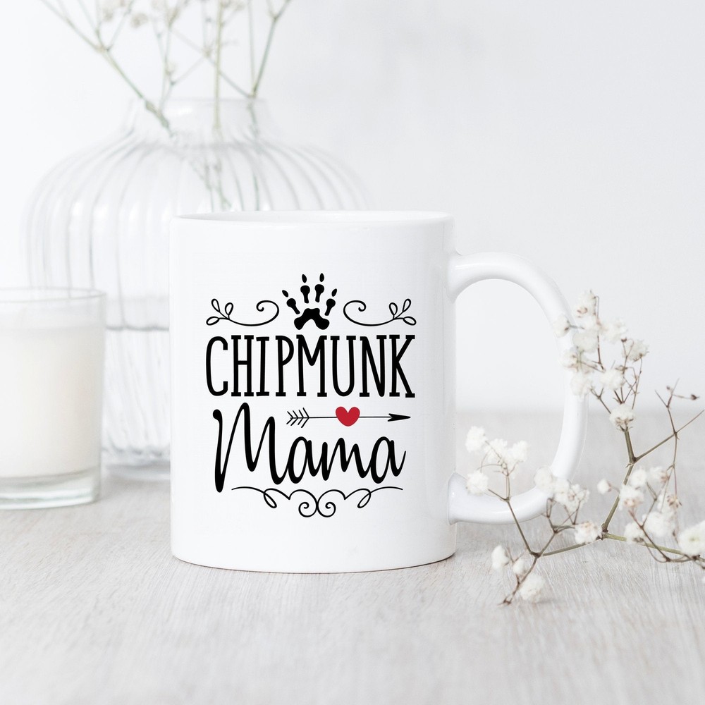 Cute Chipmunk Mama Coffee Mug Funny Gift for Animal Lovers