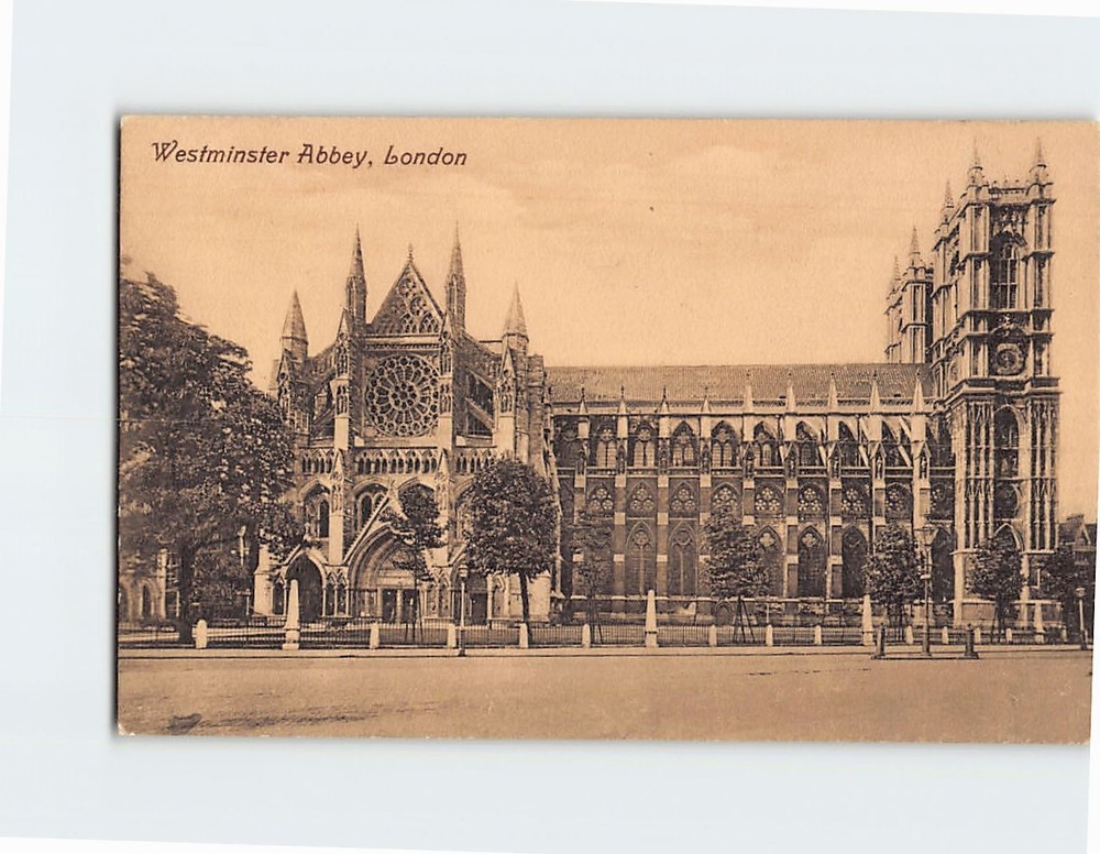 Postcard Westminster Abbey London England
