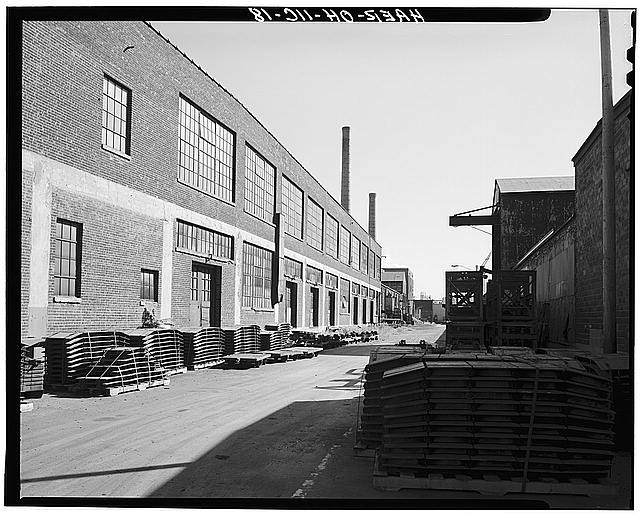 18. Assembly Buildings, Power Plant (rear), looking south - White Company, East