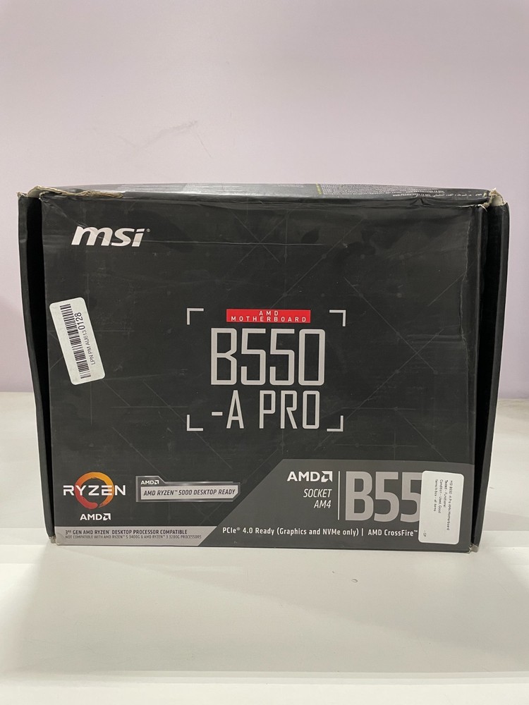 B550-A PRO ProSeries Motherboard (AMD Ryzen 5000, AM4, DDR4, PCIe 4.0, SATA 6...