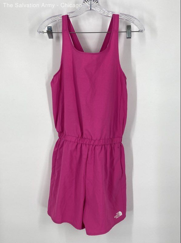 The North Face Girls Pink Flashdry Sleeveless One-Piece Romper Size XL (18)