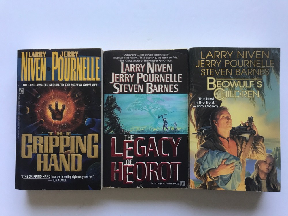 Lot of 3 Larry Niven & Jerry Pournelle Sci-Fi Paperback Books