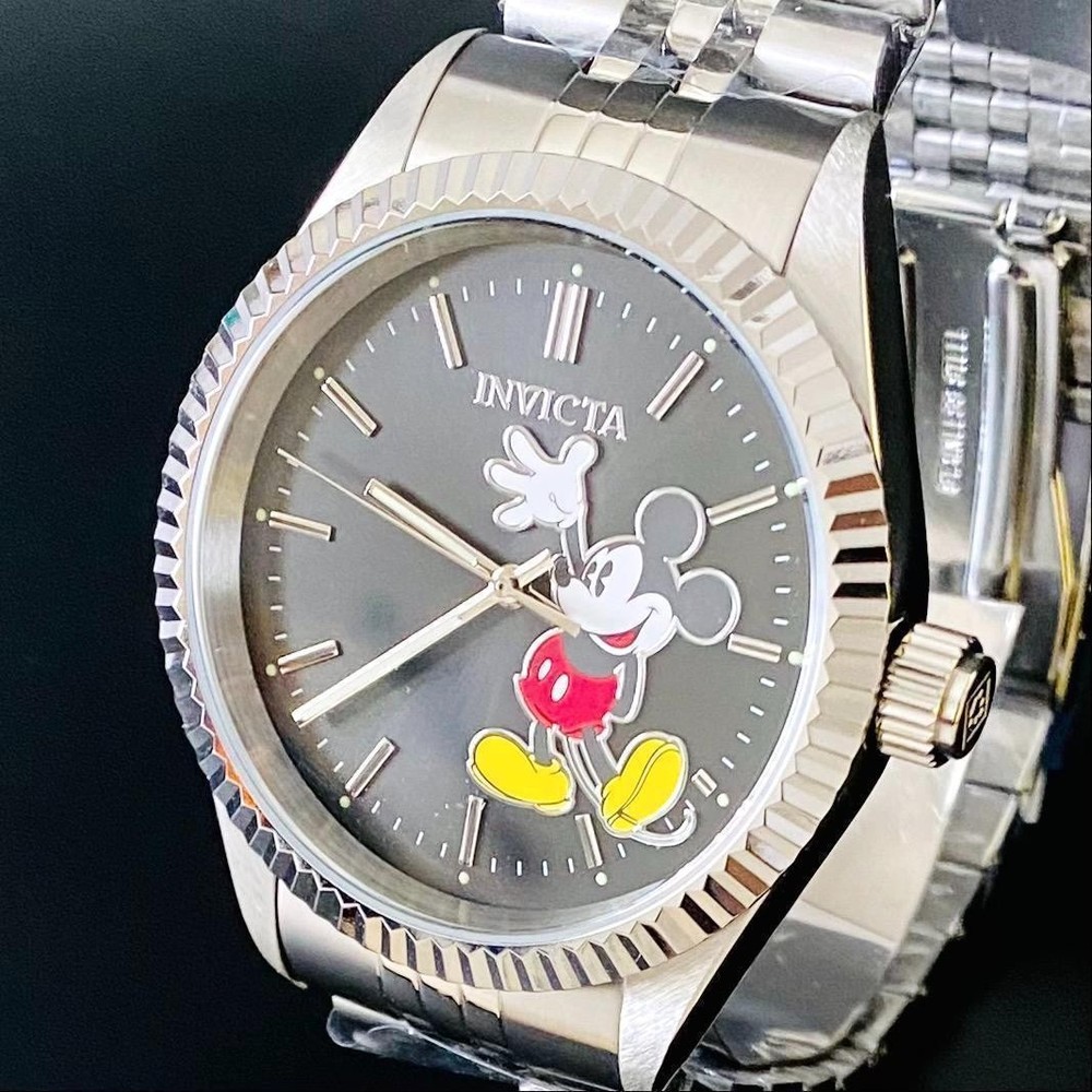 Invicta Disney Mickey Mouse 43mm Black Dial 50m Limited Edition Watch