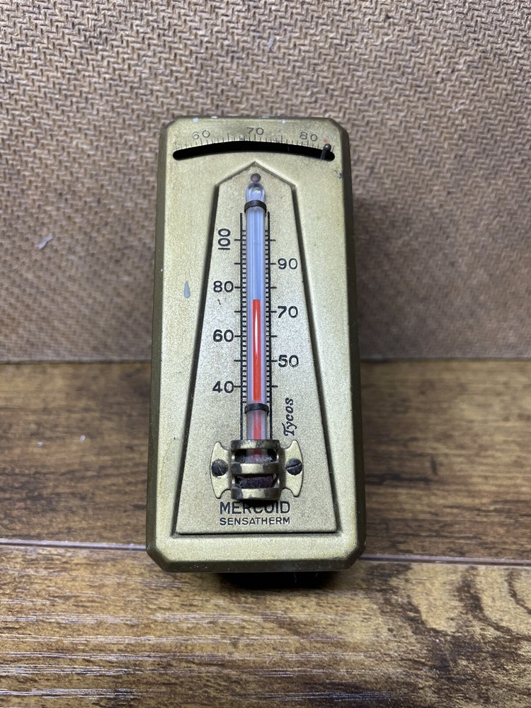 VTG Home Thermostat Mercoid Sensatherm Art Deco Movie Prop Untested