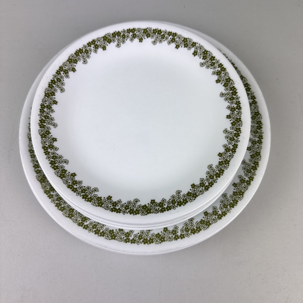 Vtg Corelle Spring Blossom (Crazy Daisy) 12 Pcs | Plate Set