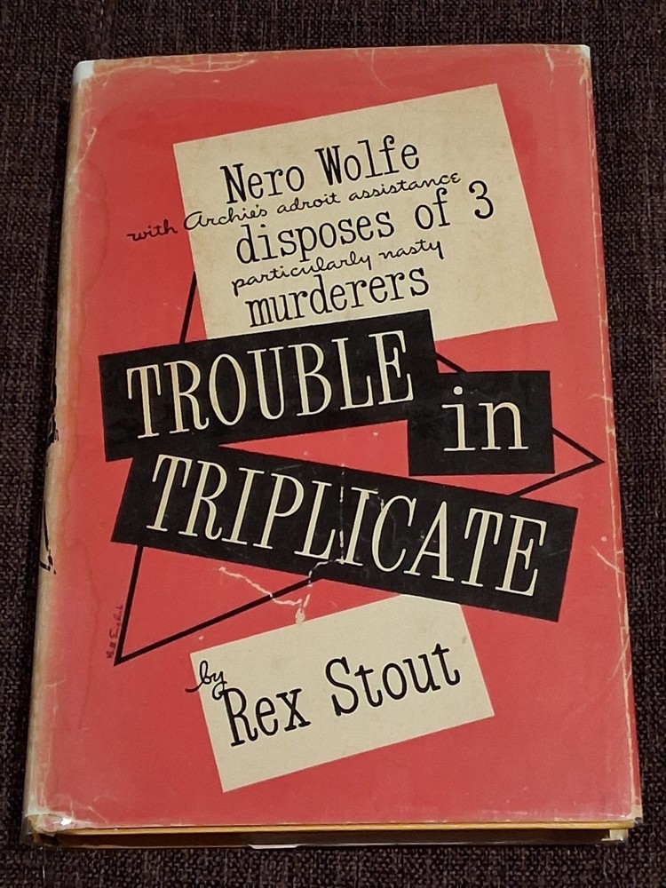Rex Stout  Trouble in triplicate HBDJ