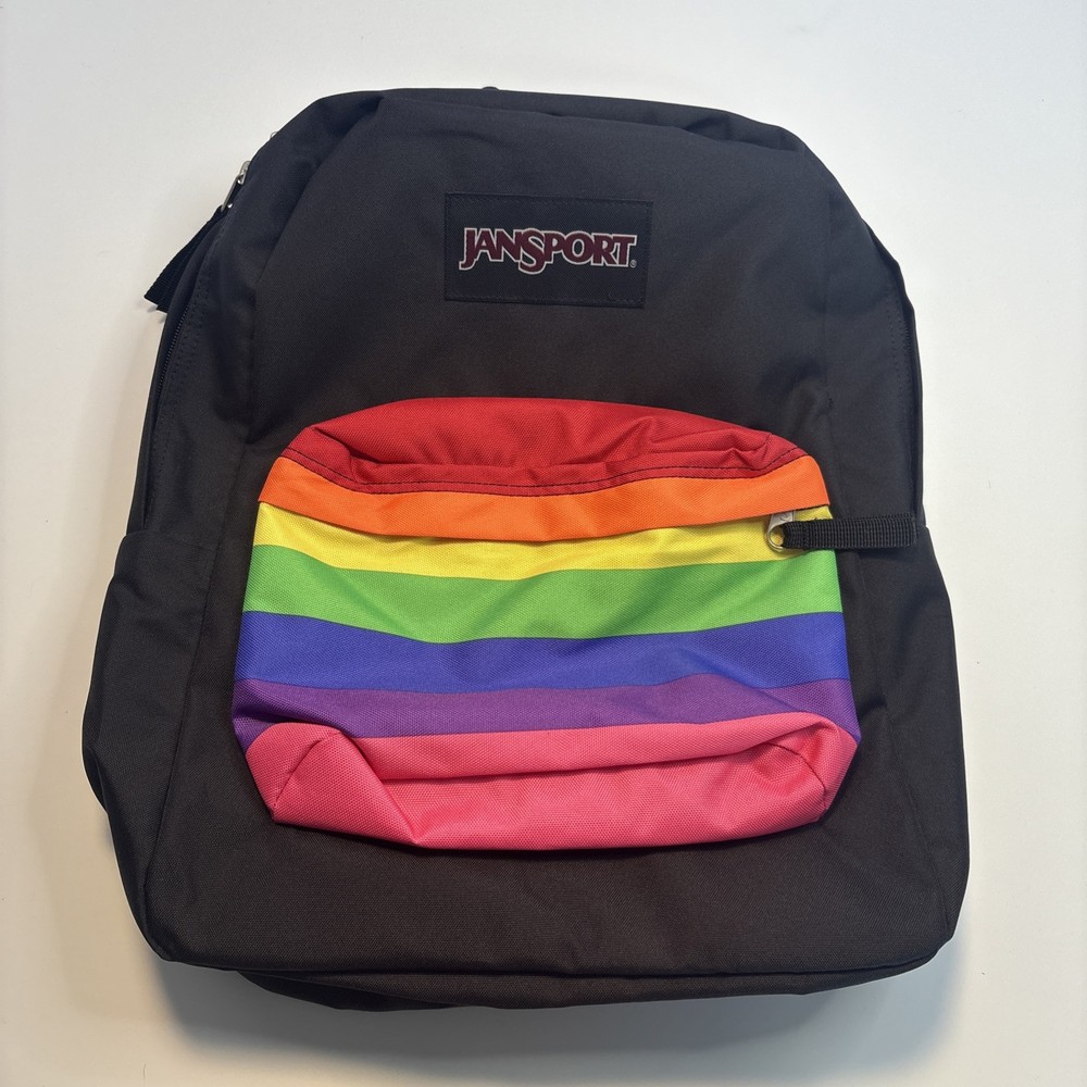 JanSport High Stakes Rainbow Dream Backpack School Pride