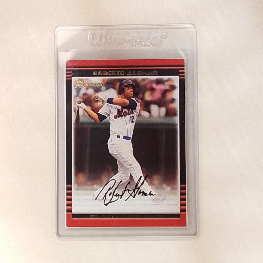 2002 Bowman - Roberto Alomar #110 New York Mets Baseball Card