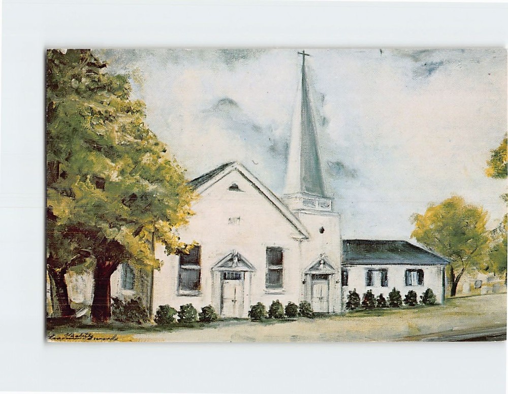 Postcard Montgomery Square United Methodist Church Pennsylvania USA America