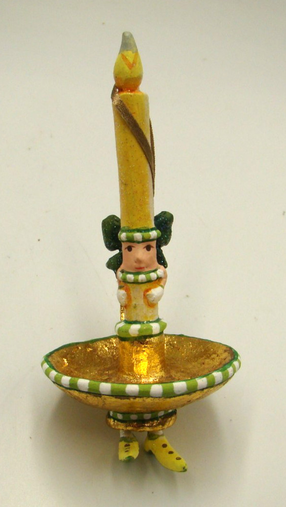 Patience Brewster Krinkles Candlestick Mini Ornament w/Box