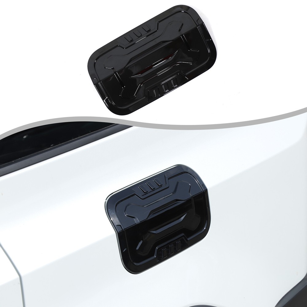 Glossy Black Gas Fuel Tank Cover Trim For Land Cruiser Prado LC250 2024 2025