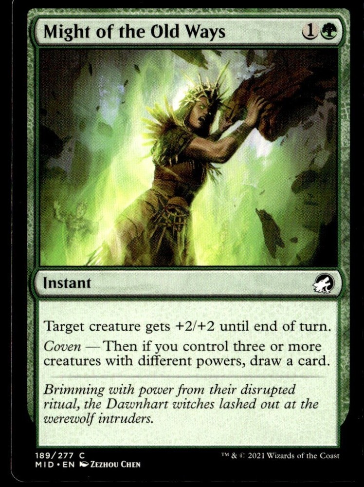 2021 Innistrad: Midnight Hunt Might of the Old Ways Expansion/Common #189