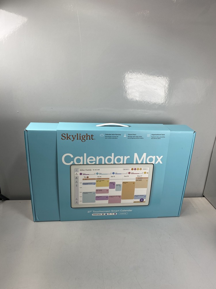 Skylight Calendar Max Shadow Box/Charcoal - 27