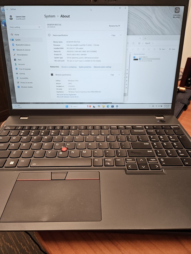 Lenovo ThinkPad L15 Gen 2 15.6