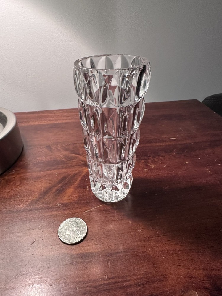 Fostoria Vintage Grace Clear Flower Bud Vase 4.75