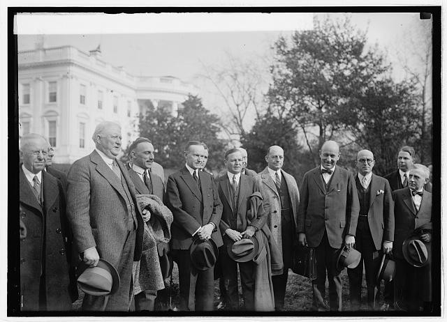 Washington DC Coolidge Lumber Manufacturers Assn Delegates 1924 White House