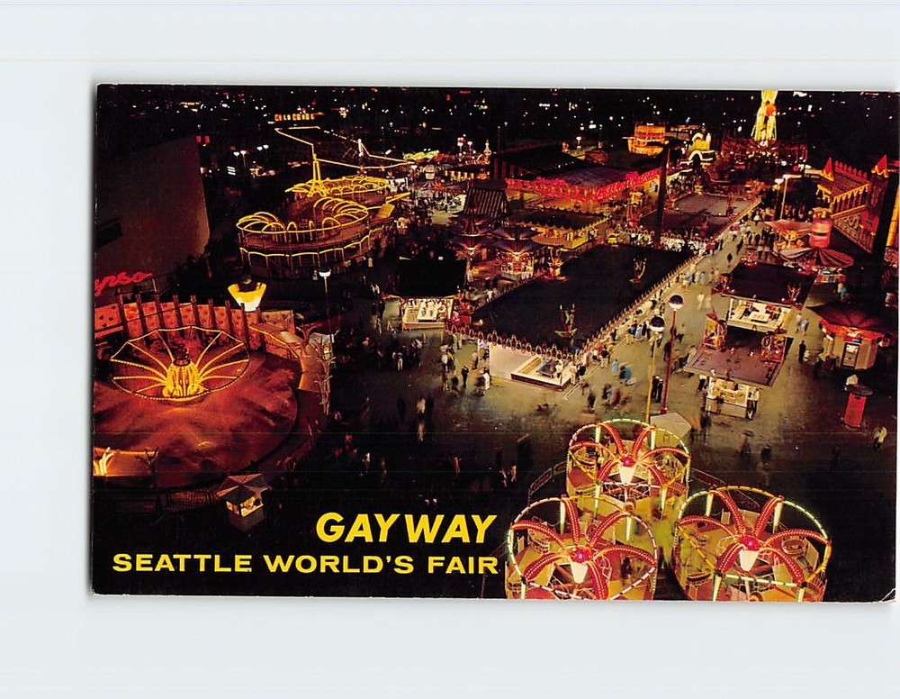Postcard Night on the Gayway Seattle's World's Fair Seattle Washington USA