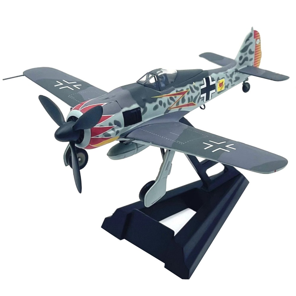 14.2cm Diecast Alloy 1/72 WWII German FW-190 Combat A-5 Aircraft Model Xmas Gift