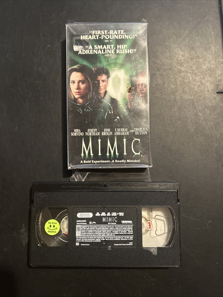 Mimic VHS 1997 Sci-Fi Horror Thriller Guillermo Del Toro Dimension Films