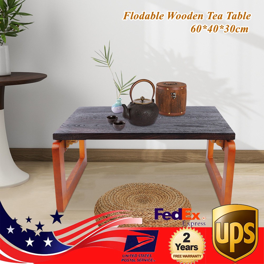 Modern Square End Table for Coffee Tea in Living Room or Office Folding Design