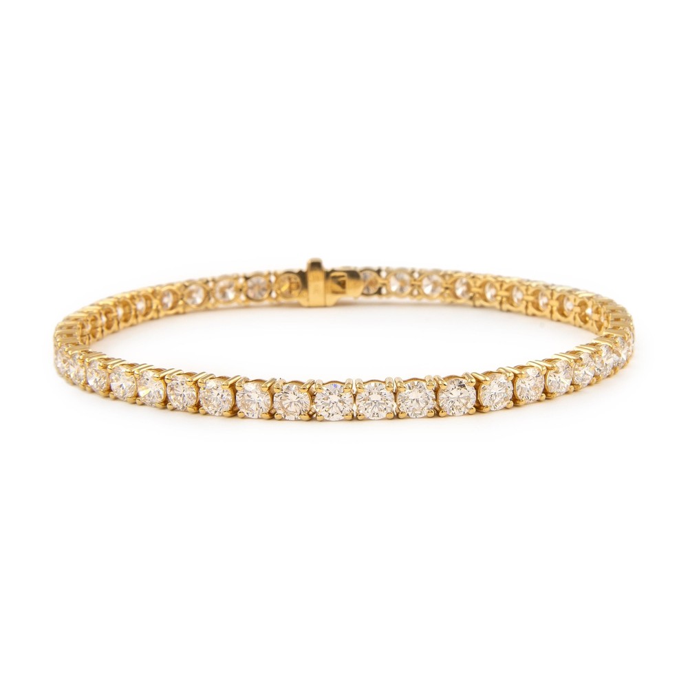 Alexander Beverly Hills 9.88ct Diamond Tennis Bracelet 18k Yellow Gold